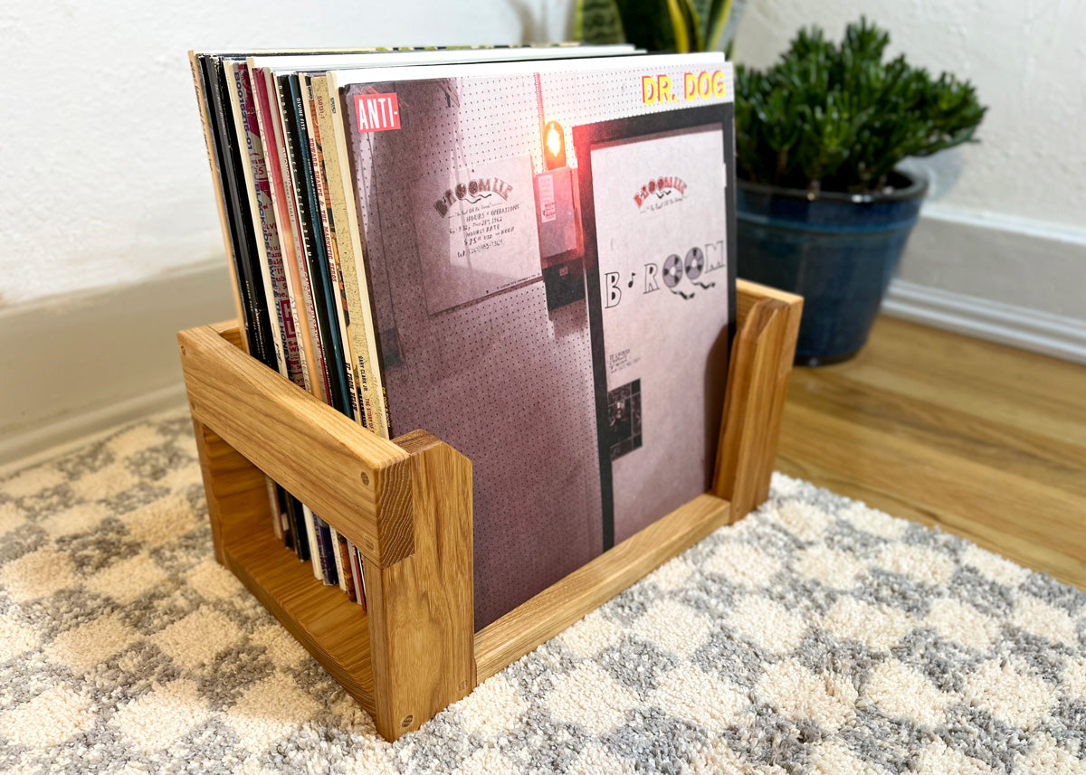 The Emmett Tabletop Record Flip Storage Display