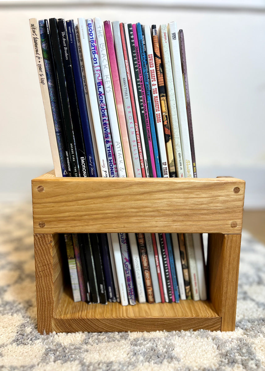 The Emmett Tabletop Record Flip Storage Display